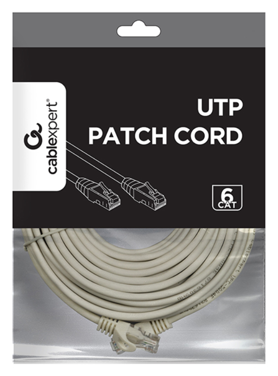CABLE RED GEMBIRD UTP CAT6 15M COBRE GRIS - detalle