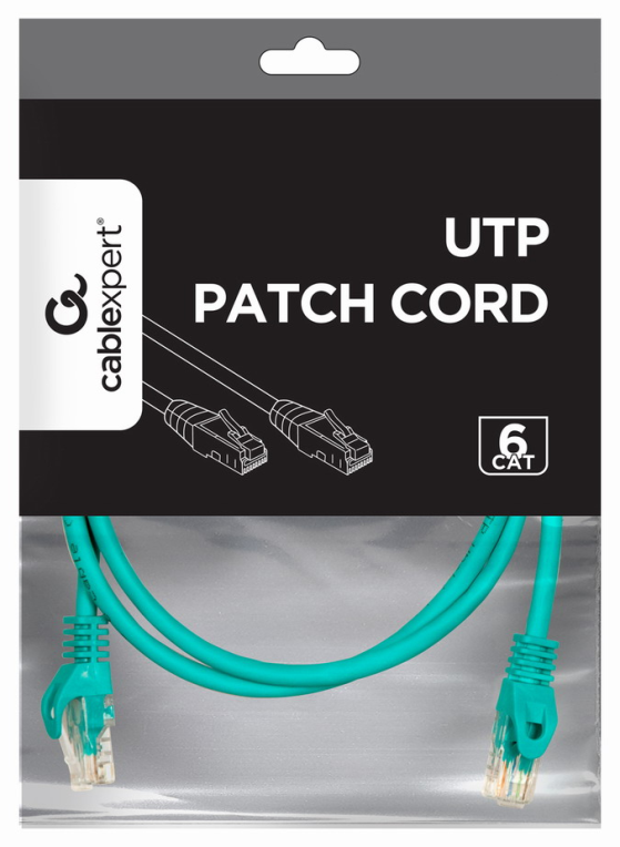CABLE RED GEMBIRD UTP CAT6 1M VERDE - detalle