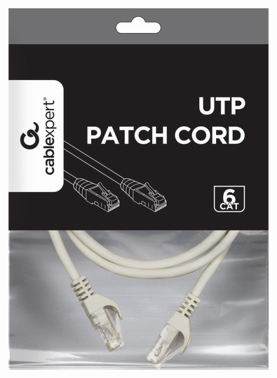 CABLE RED GEMBIRD UTP CAT6 2M COBRE GRIS - detalle