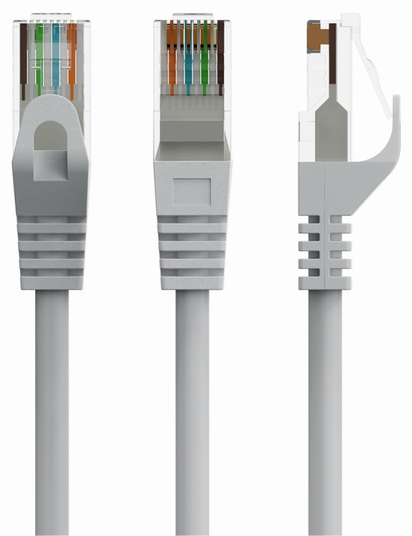 CABLE RED GEMBIRD UTP CAT6 3M COBRE GRIS