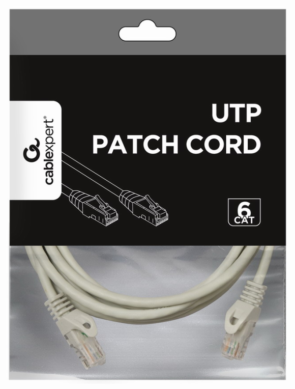 CABLE RED GEMBIRD UTP CAT6 3M GRIS - detalle