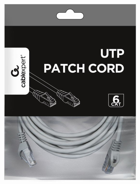 CABLE RED GEMBIRD UTP CAT6 5M COBRE GRIS - detalle
