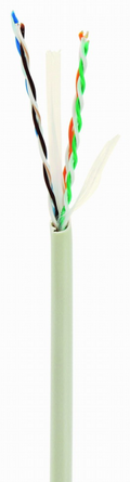 CABLE RED GEMBIRD UTP CAT6 TRENZADO PREMIUM CCA AWG24 BOBINA 305M GRIS