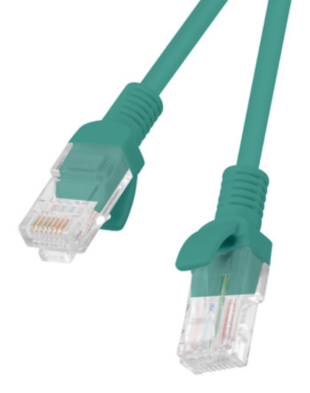 CABLE RED LANBERG CAT.6 UTP 10M VERDE FLUKE PASSED