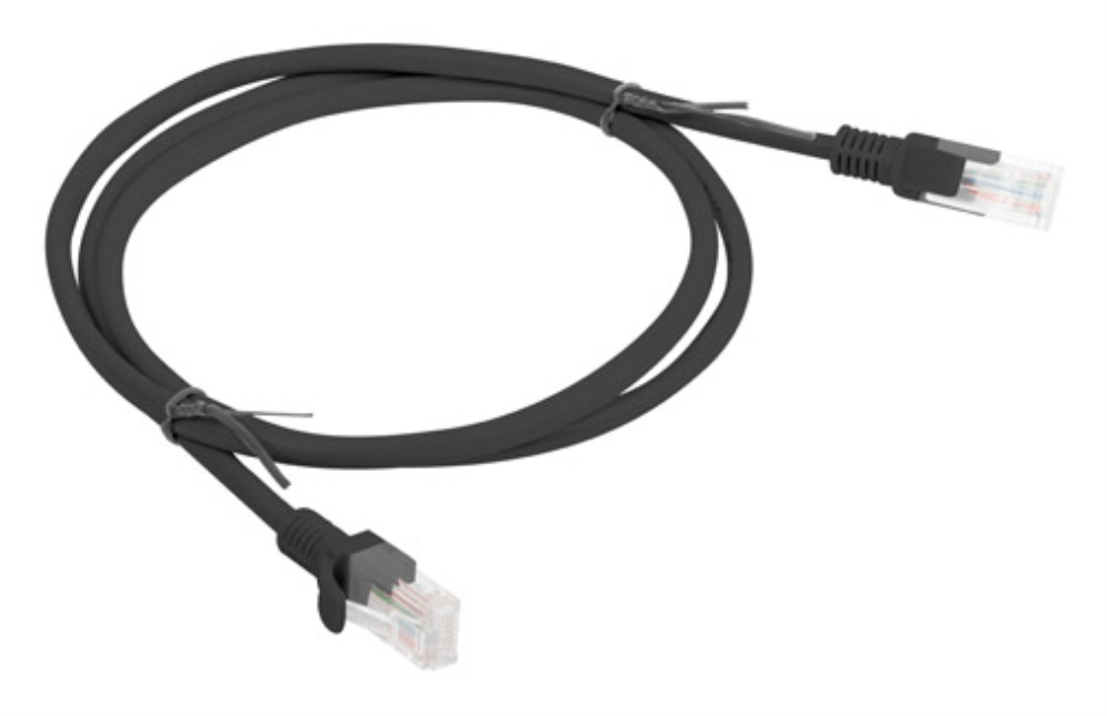 CABLE RED LANBERG LATIGUILLO CAT.5E UTP 1M NEGRO FLUKE PASSED - detalle
