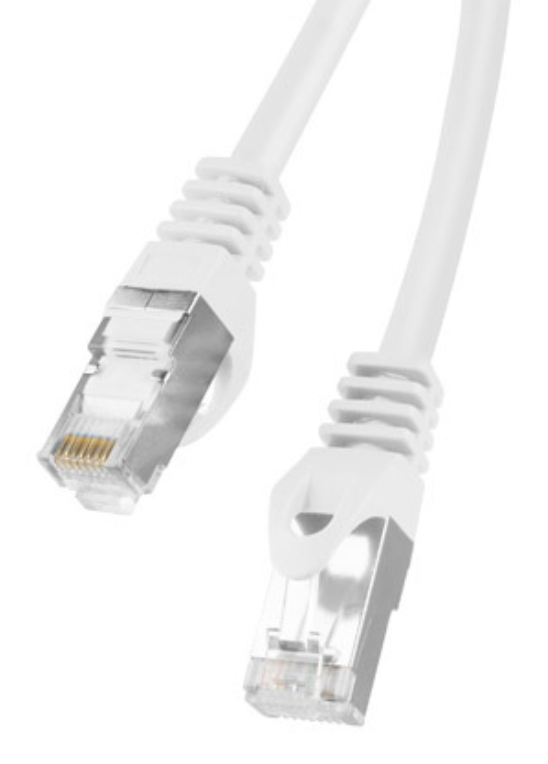 CABLE RED LANBERG LATIGUILLO CAT.6 FTP 0.5M BLANCO FLUKE PASSED