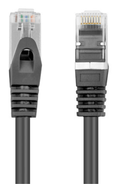 CABLE RED LANBERG LATIGUILLO CAT.6 FTP 0.5M NEGRO FLUKE PASSED - detalle