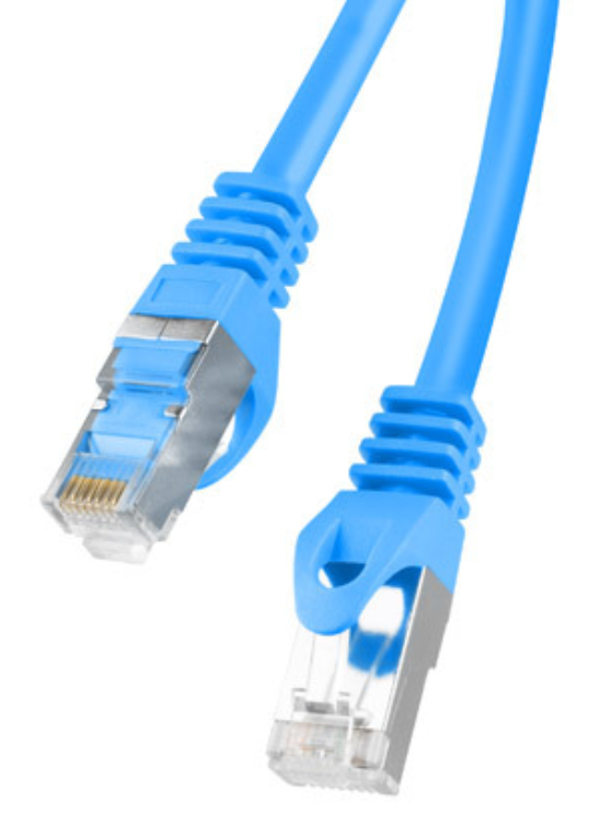 CABLE RED LANBERG LATIGUILLO CAT.6 FTP 1M AZUL FLUKE PASSED