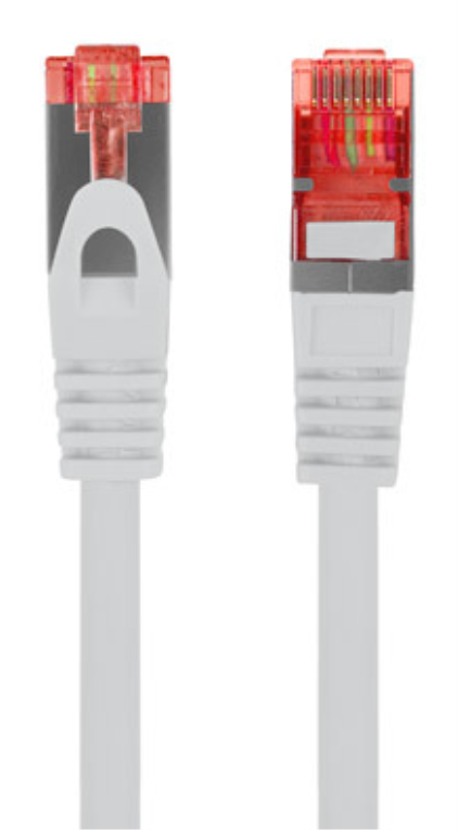 CABLE RED LANBERG LATIGUILLO CAT.6 S/FTP LSZH CU 0.5M GRIS FLUKE PASSED