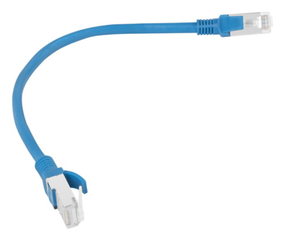 CABLE RED LANBERG LATIGUILLO CAT.6 UTP 0.25M AZUL FLUKE PASSED - detalle