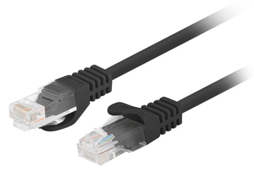 CABLE RED LANBERG LATIGUILLO CAT.6 UTP 0.25M NEGRO FLUKE PASSED (PACK 10 UDS)