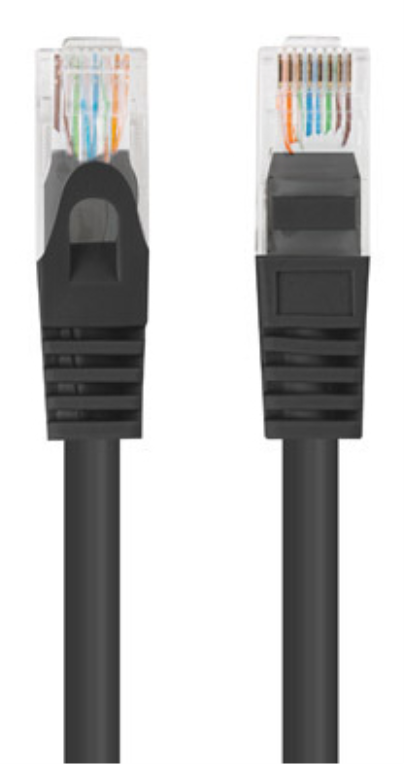 CABLE RED LANBERG LATIGUILLO CAT.6 UTP 0.25M NEGRO FLUKE PASSED (PACK 10 UDS) - detalle