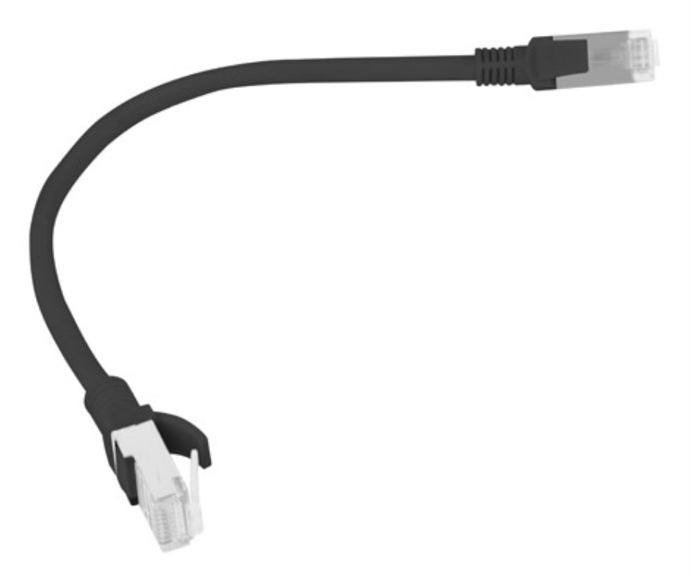 CABLE RED LANBERG LATIGUILLO CAT.6 UTP 0.25M NEGRO FLUKE PASSED - detalle