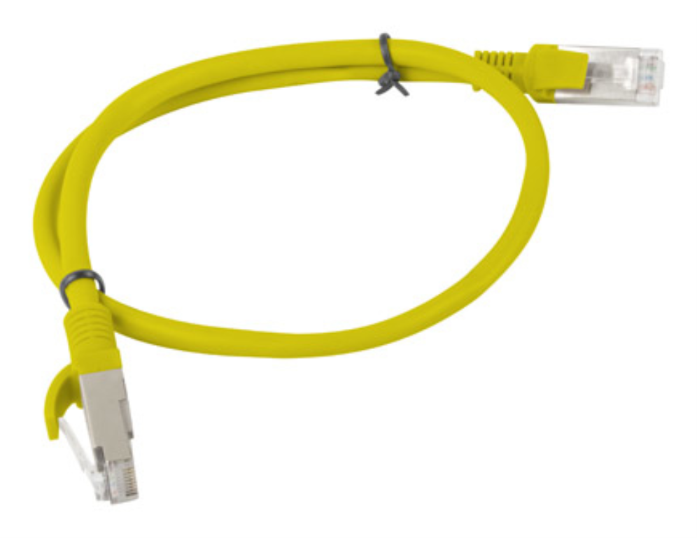 CABLE RED LANBERG LATIGUILLO CAT.6 UTP 0.5M AMARILLO FLUKE PASSED - detalle