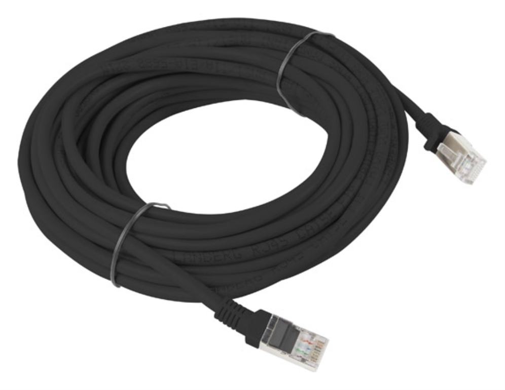 CABLE RED LANBERG LATIGUILLO CAT.6 UTP 10M NEGRO FLUKE PASSED - detalle
