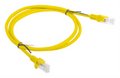 CABLE RED LANBERG LATIGUILLO CAT.6 UTP 1M AMARILLO FLUKE PASSED