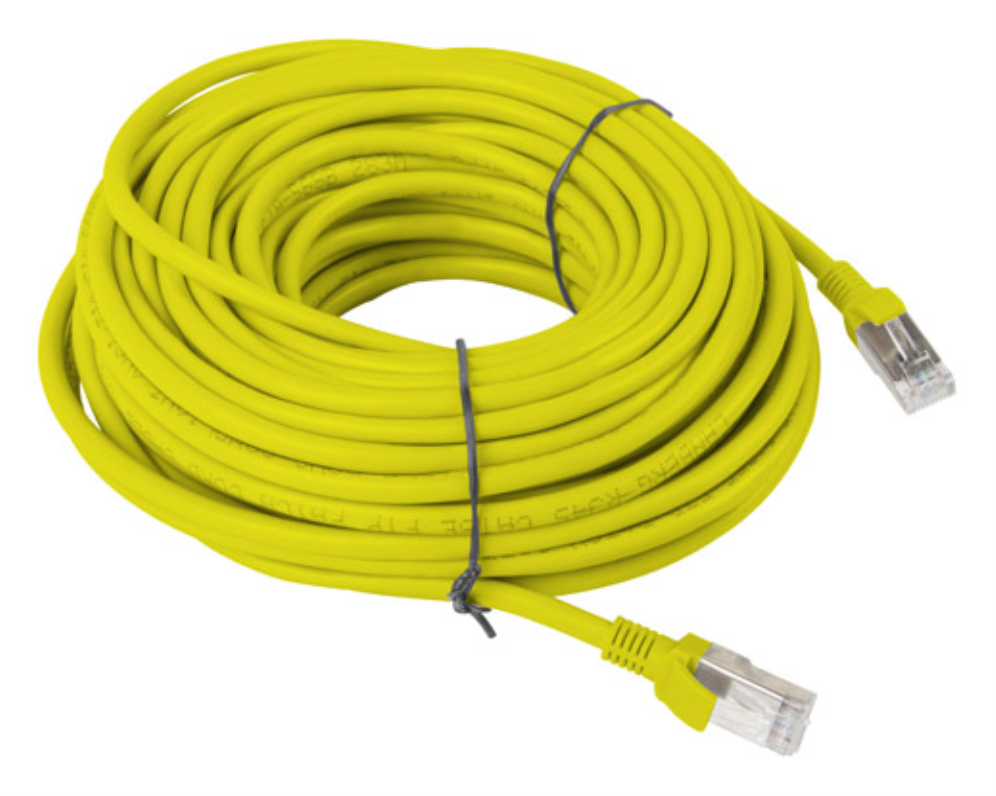 CABLE RED LANBERG LATIGUILLO CAT.6 UTP 20M AMARILLO FLUKE PASSED - detalle