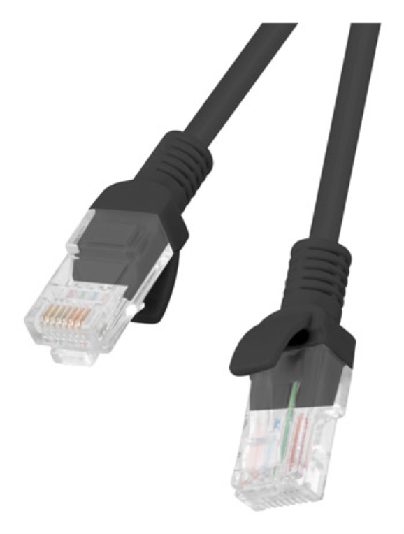 CABLE RED LANBERG LATIGUILLO CAT.6 UTP 2M NEGRO FLUKE PASSED