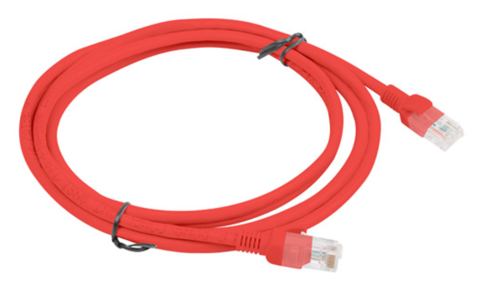 CABLE RED LANBERG LATIGUILLO CAT.6 UTP 2M ROJO FLUKE PASSED