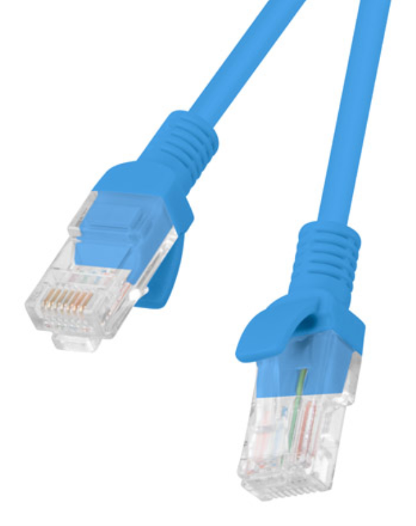 CABLE RED LANBERG LATIGUILLO CAT.6 UTP 5M AZUL FLUKE PASSED