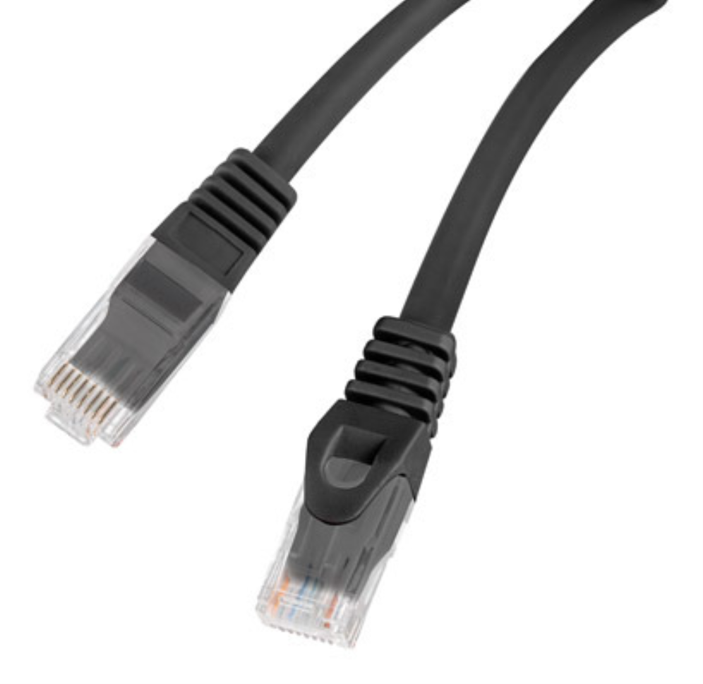 CABLE RED LANBERG LATIGUILLO CAT.6 UTP LSZH CU 3M NEGRO FLUKE PASSED - detalle