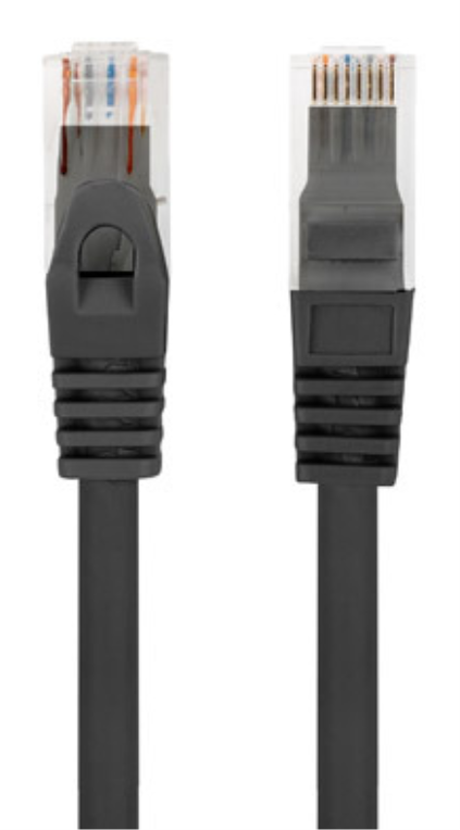 CABLE RED LANBERG LATIGUILLO CAT.6 UTP LSZH CU 3M NEGRO FLUKE PASSED