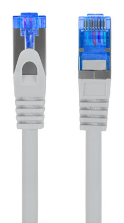 CABLE RED LANBERG LATIGUILLO CAT.6A S/FTP LSZH CCA 10M GRIS FLUKE PASSED - detalle