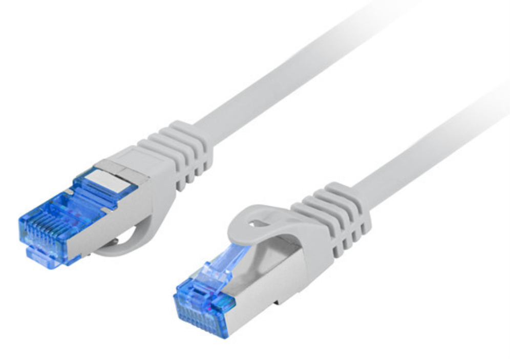 CABLE RED LANBERG LATIGUILLO CAT.6A S/FTP LSZH CCA 10M GRIS FLUKE PASSED