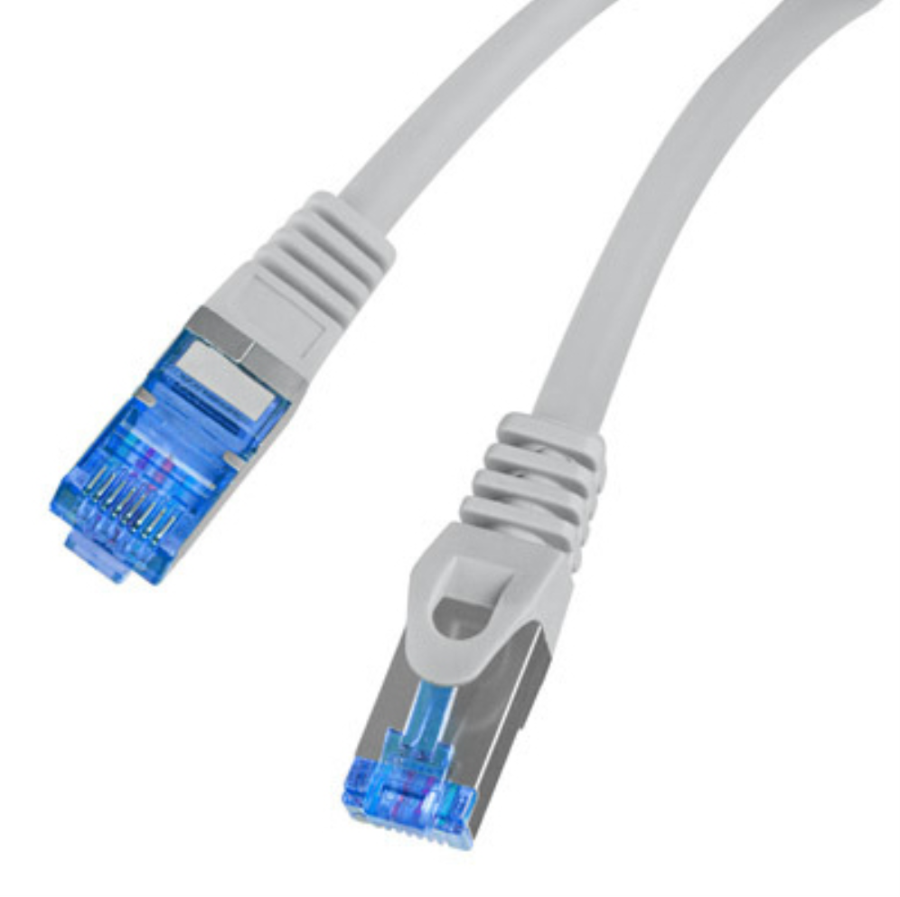 CABLE RED LANBERG LATIGUILLO CAT.6A S/FTP LSZH CCA 1M GRIS FLUKE PASSED - detalle