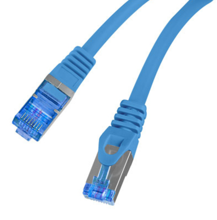 CABLE RED LANBERG LATIGUILLO CAT.6A S/FTP LSZH CCA 2M AZUL FLUKE PASSED - detalle