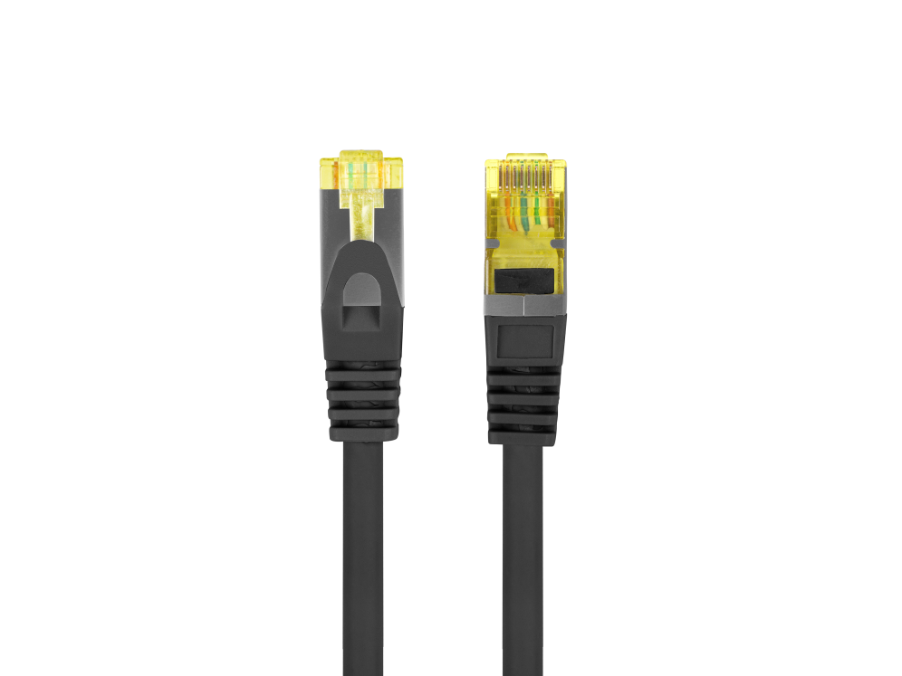 CABLE RED LANBERG LATIGUILLO CAT.6A S/FTP LSZH CU 1.5M NEGRO FLUKE PASSED