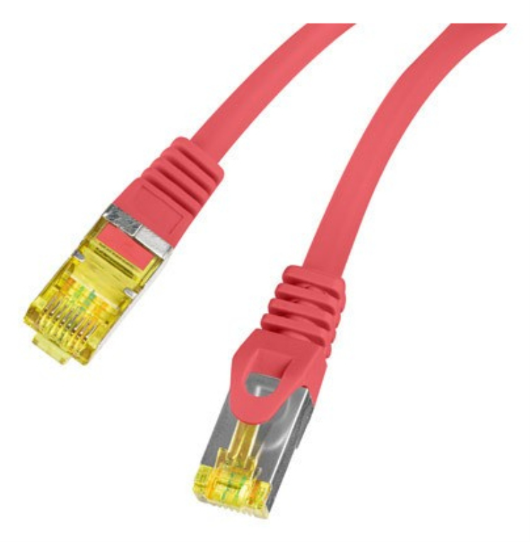 CABLE RED LANBERG LATIGUILLO CAT.6A S/FTP LSZH CU 1.5M ROJO FLUKE PASSED - detalle