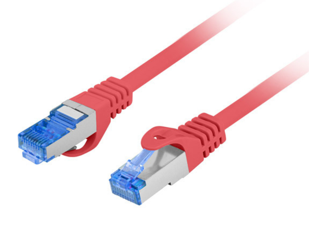 Lanberg PCF6A-10CC cable de red Rojo 0.5 m Cat6a S/FTP (S-STP)