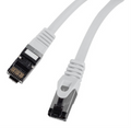 CABLE RED LANBERG LATIGUILLO CAT.8.1 S/FTP LSZH CU 0.25M GRIS FLUKE PASSED