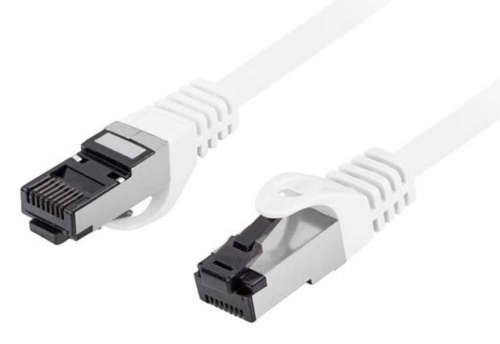 CABLE RED LANBERG LATIGUILLO CAT.8.1 S/FTP LSZH CU 0.5M BLANCO FLUKE PASSED