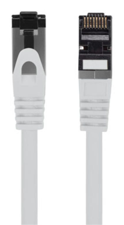 CABLE RED LANBERG LATIGUILLO CAT.8.1 S/FTP LSZH CU 0.5M GRIS FLUKE PASSED