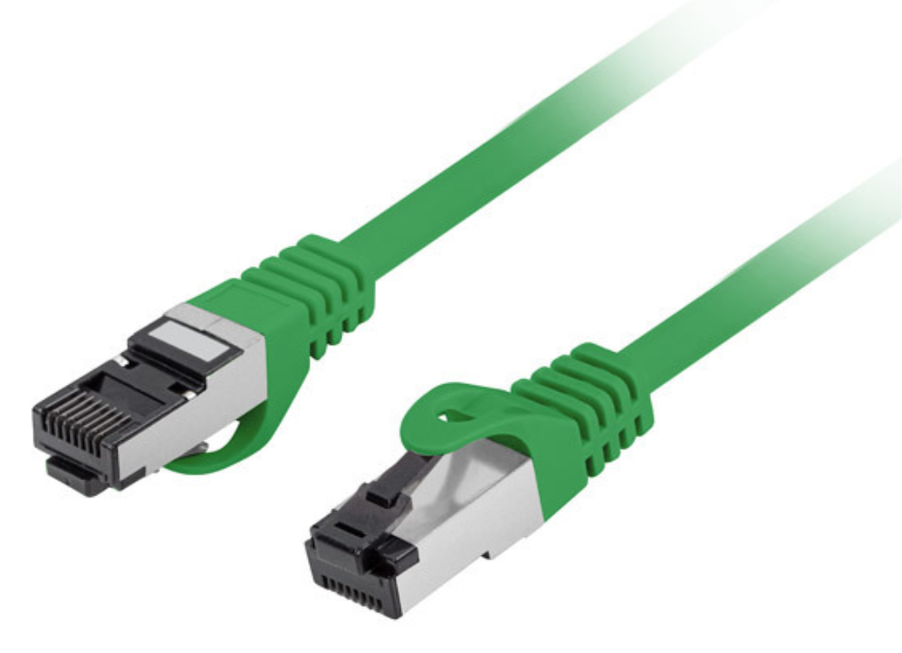 CABLE RED LANBERG LATIGUILLO CAT.8.1 S/FTP LSZH CU 0.5M VERDE FLUKE PASSED
