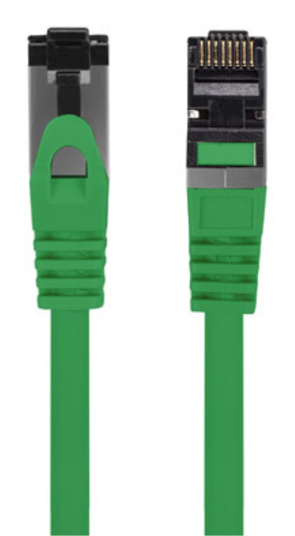 CABLE RED LANBERG LATIGUILLO CAT.8.1 S/FTP LSZH CU 0.5M VERDE FLUKE PASSED - detalle
