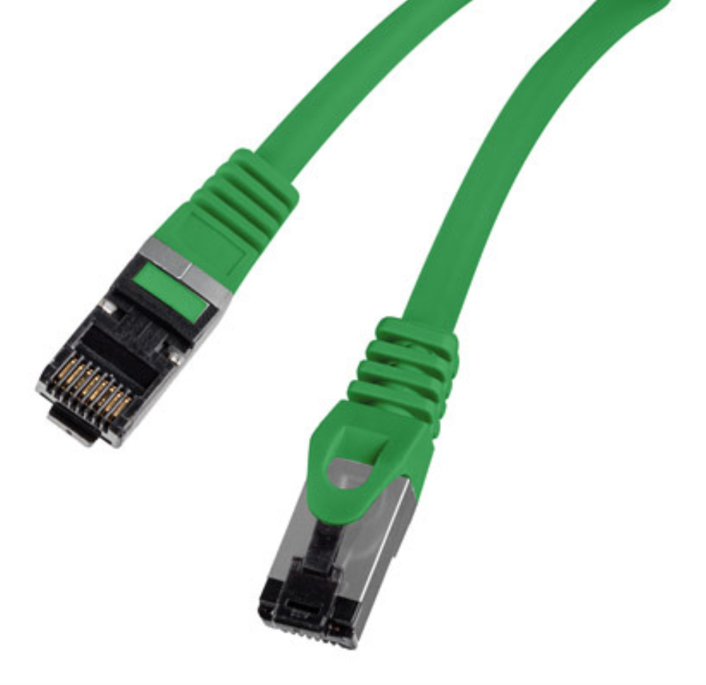 CABLE RED LANBERG LATIGUILLO CAT.8.1 S/FTP LSZH CU 0.5M VERDE FLUKE PASSED - detalle