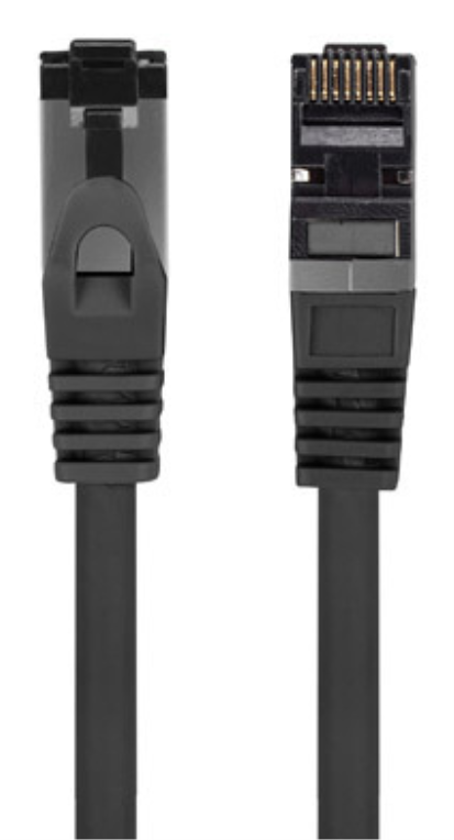 CABLE RED LANBERG LATIGUILLO CAT.8.1 S/FTP LSZH CU 1M NEGRO FLUKE PASSED - detalle