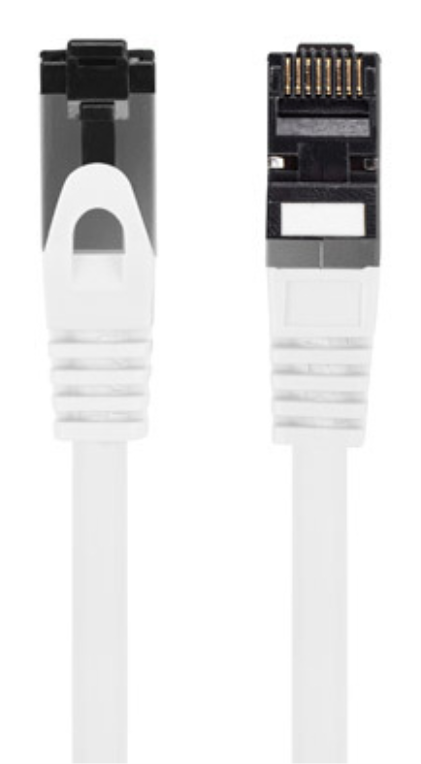 CABLE RED LANBERG LATIGUILLO CAT.8.1 S/FTP LSZH CU 3M BLANCO FLUKE PASSED - detalle