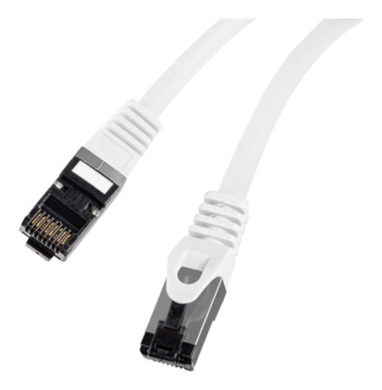 CABLE RED LANBERG LATIGUILLO CAT.8.1 S/FTP LSZH CU 5M BLANCO FLUKE PASSED - detalle