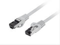Lanberg PCF8-10CU-0100-S cable de xarxa Gris 1 m Cat8.1 S/FTP (S-STP)