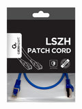 Gembird PP6A-LSZHCU-B-0.5M cable de red Azul 0.5 m Cat6a S/FTP (S-STP)