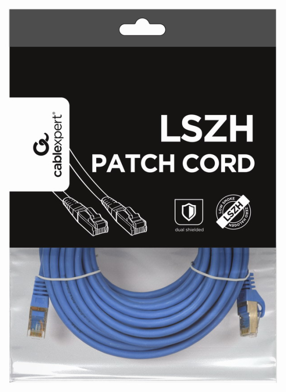 CABLE RED S-FTP GEMBIRD CAT 6A LSZH AZUL 10 M