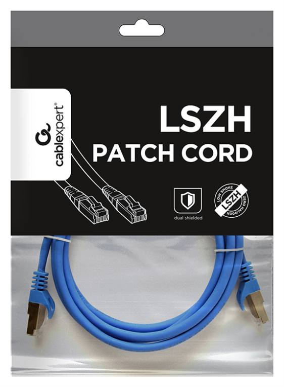 CABLE RED S-FTP GEMBIRD CAT 6A LSZH AZUL 2 M - detalle