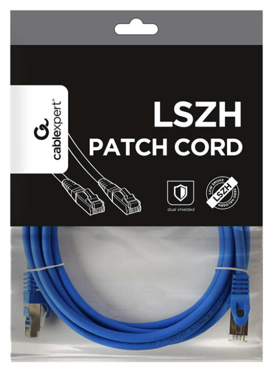 CABLE RED S-FTP GEMBIRD CAT 6A LSZH AZUL 3 M - detalle