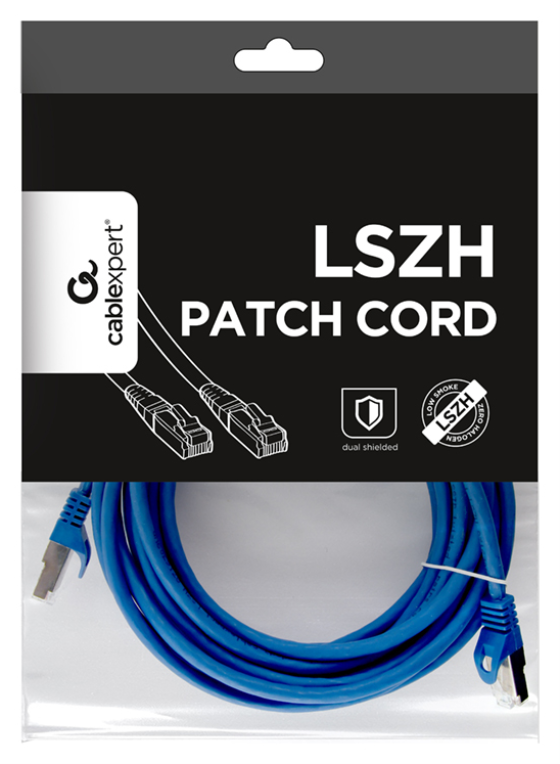 CABLE RED S-FTP GEMBIRD CAT 6A LSZH AZUL 5 M - detalle
