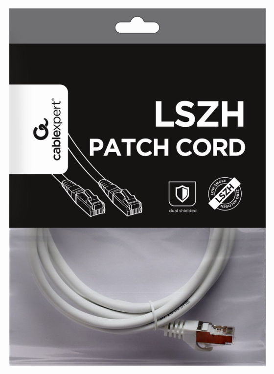 CABLE RED S-FTP GEMBIRD CAT 6A LSZH BLANCO 2 M