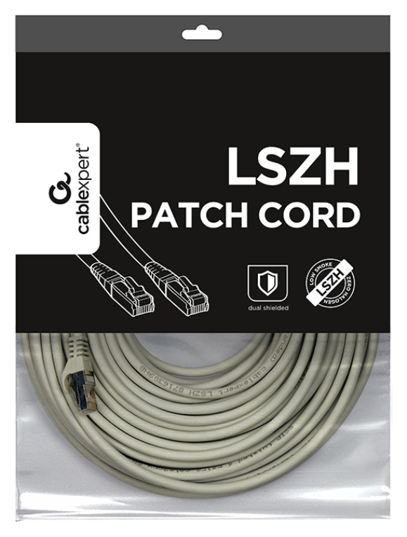 CABLE RED S-FTP GEMBIRD CAT 6A LSZH GRIS 30 M - detalle